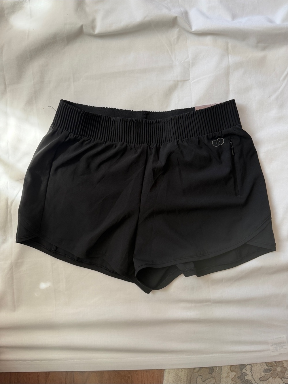 Calia Women's Black Athletic Shorts with Elastic Waistband